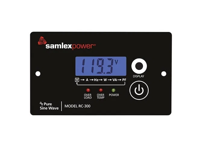 RC-300 – SAMLEX AMER Power Inverter Remote Control, For Use With Samlex America 3000 Watt Power Inverter Models Detai...